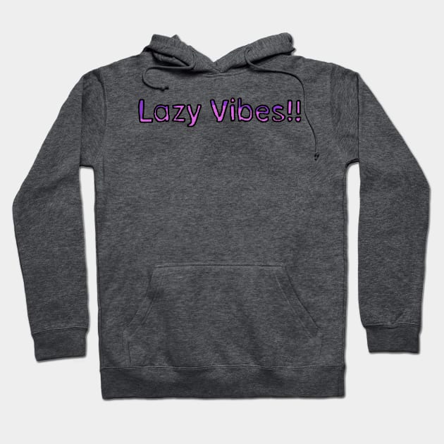 Purple Lazy Vibes Hoodie by Usagicollection